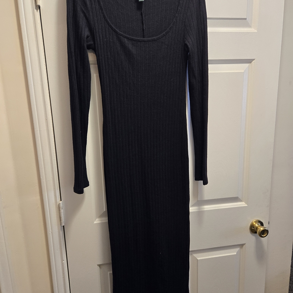 Target Black Long Sleeve Knit Dress